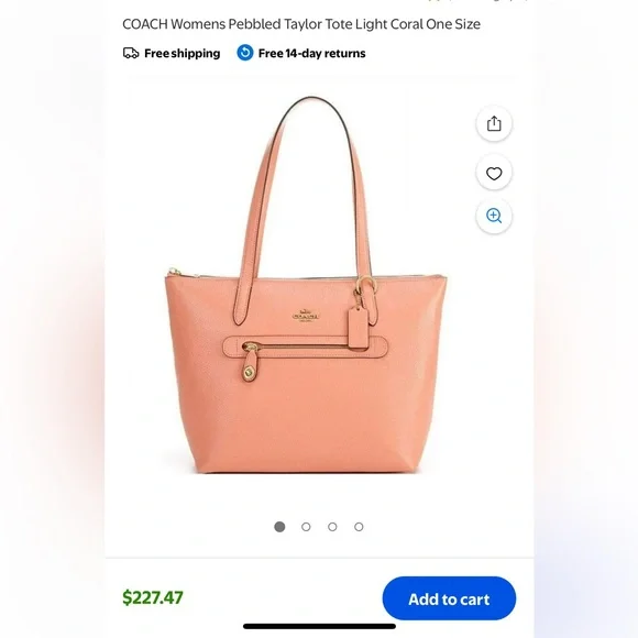 EUC coach pebble tote - authentic - Picture 2 of 11